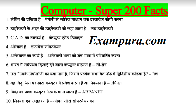 computer hindi notes dca